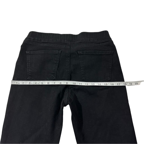 Black Label by C’est Toi Black Velvet Jean Pant Sz Large 30x28 Elastic Waist NWT - Picture 14 of 16